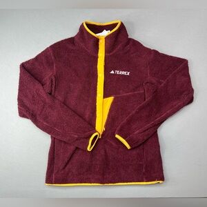 ADIDAS TERREX XPL PILE SNAP POLAR FLEECE PULLOVER SWEATSHIRT